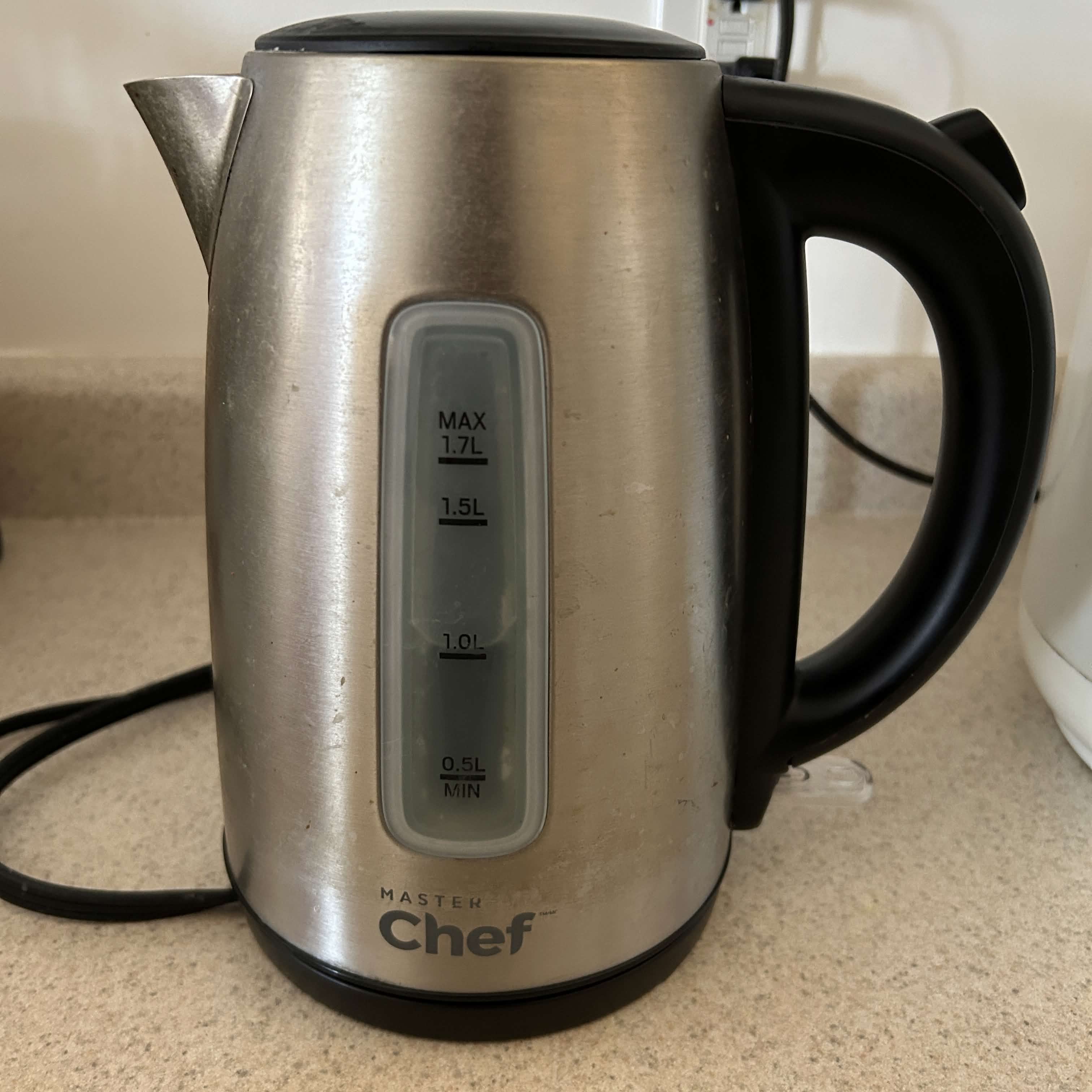 Boiling water in a kettle