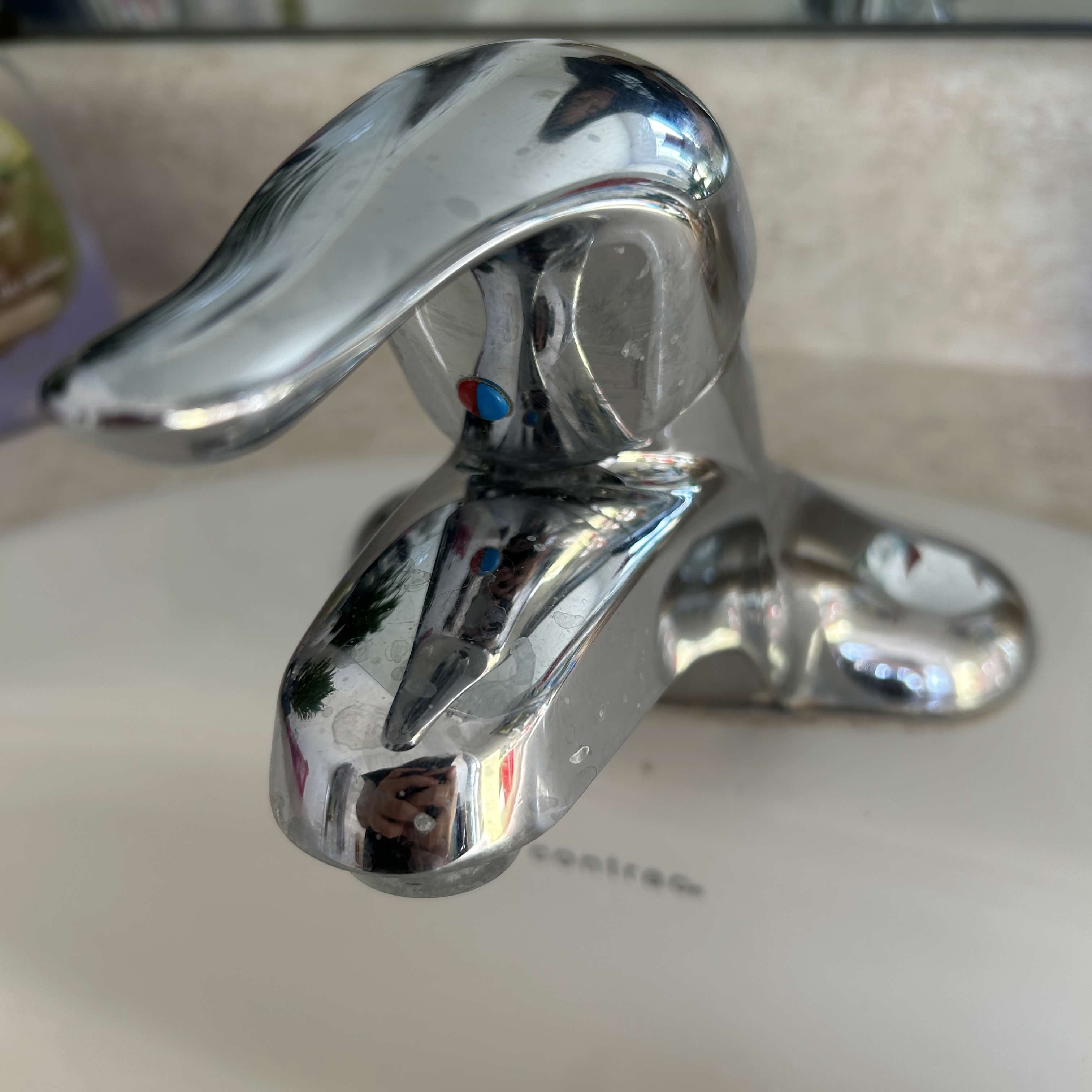 Running the water from the faucet