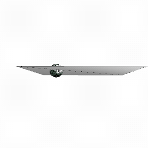 Camera moves around the sphere and plane with each arrow key pressed. Added in pointlighting.