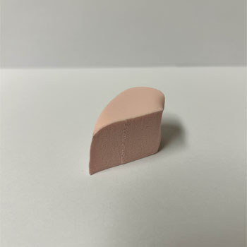 Triangular wedge make up sponge.