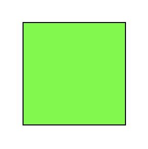 Square changes colour with each key pressed.