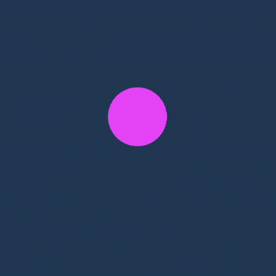 Moves in the arrow pressed as well as changes shape and colour.
